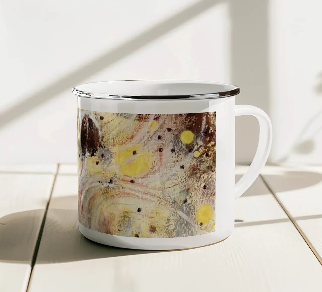 Estratto n. 1 tazza in smalto da natuure