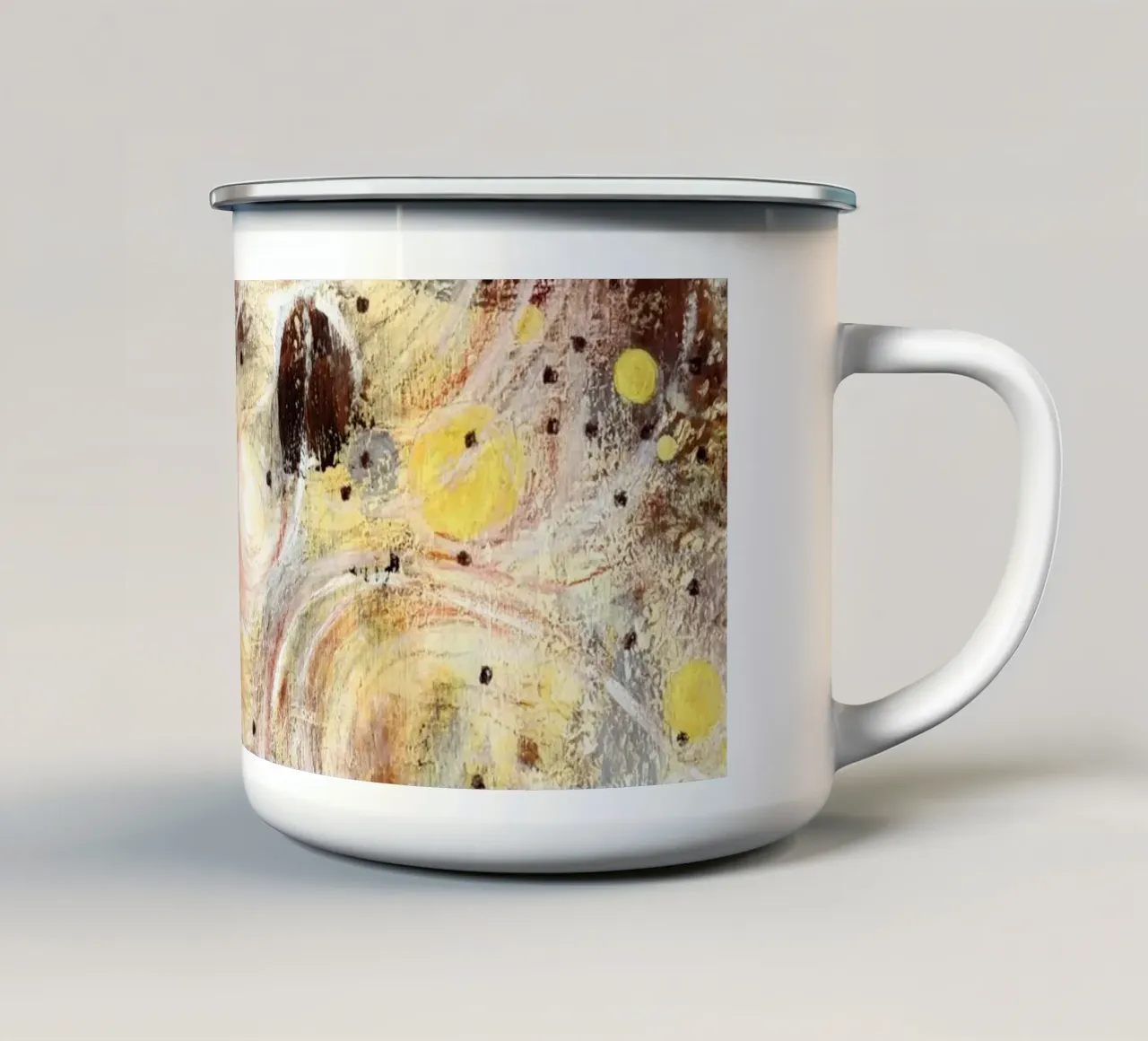 Estratto n. 1 tazza in smalto da natuure