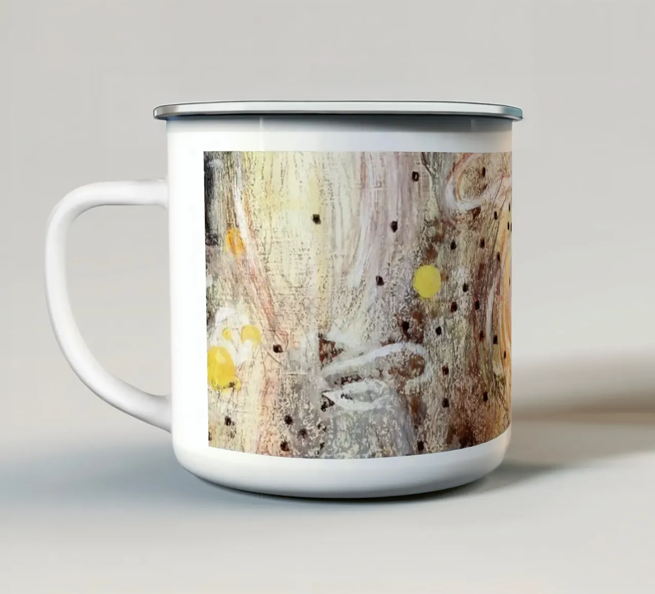 Estratto n. 1 tazza in smalto da natuure