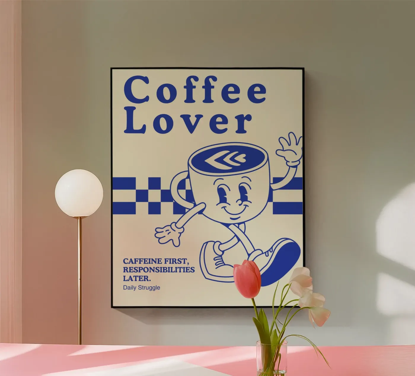 CAFFEINE FIRST plexiglas de COFFEE CLUB