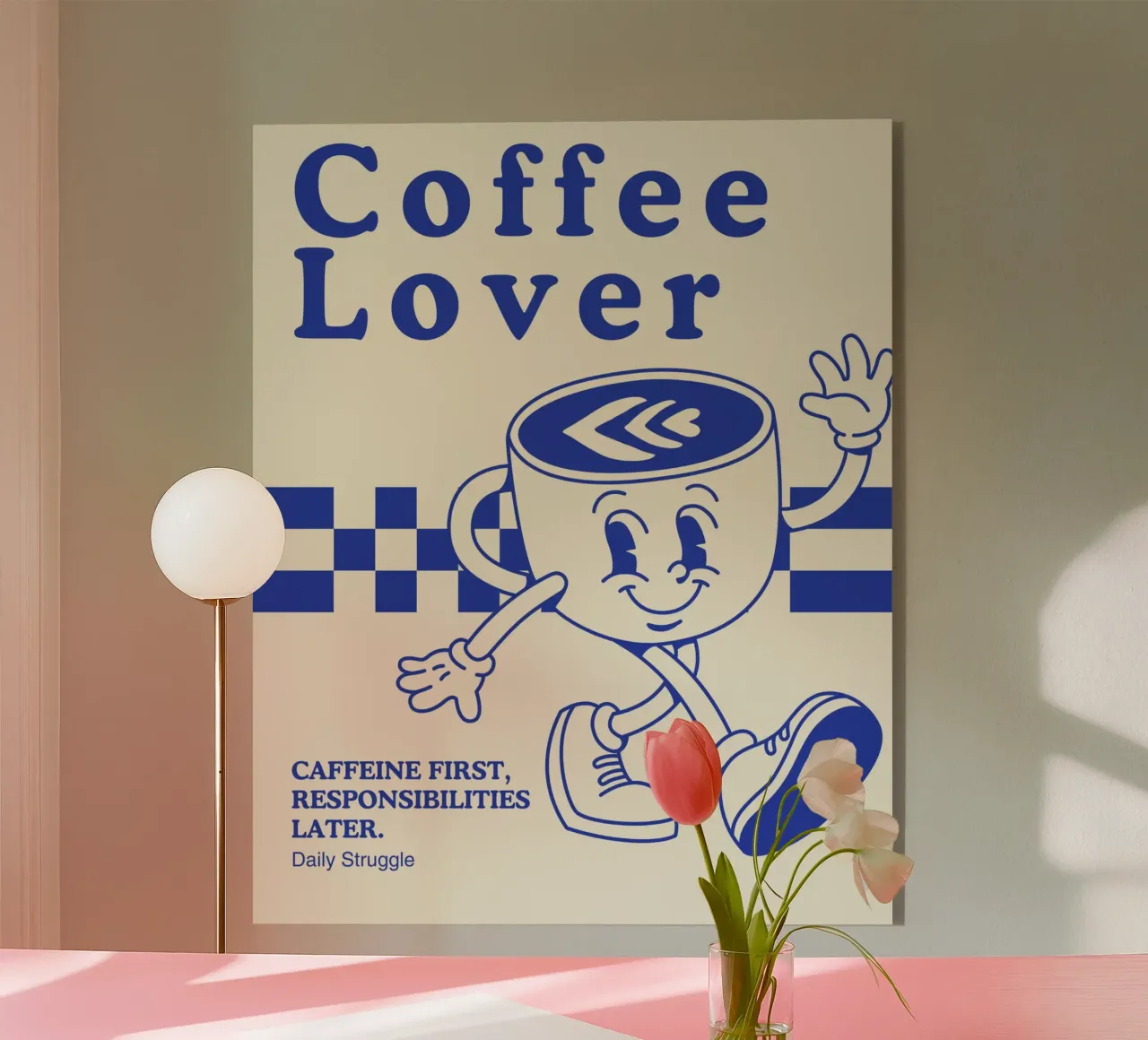 CAFFEINE FIRST plexiglass da COFFEE CLUB