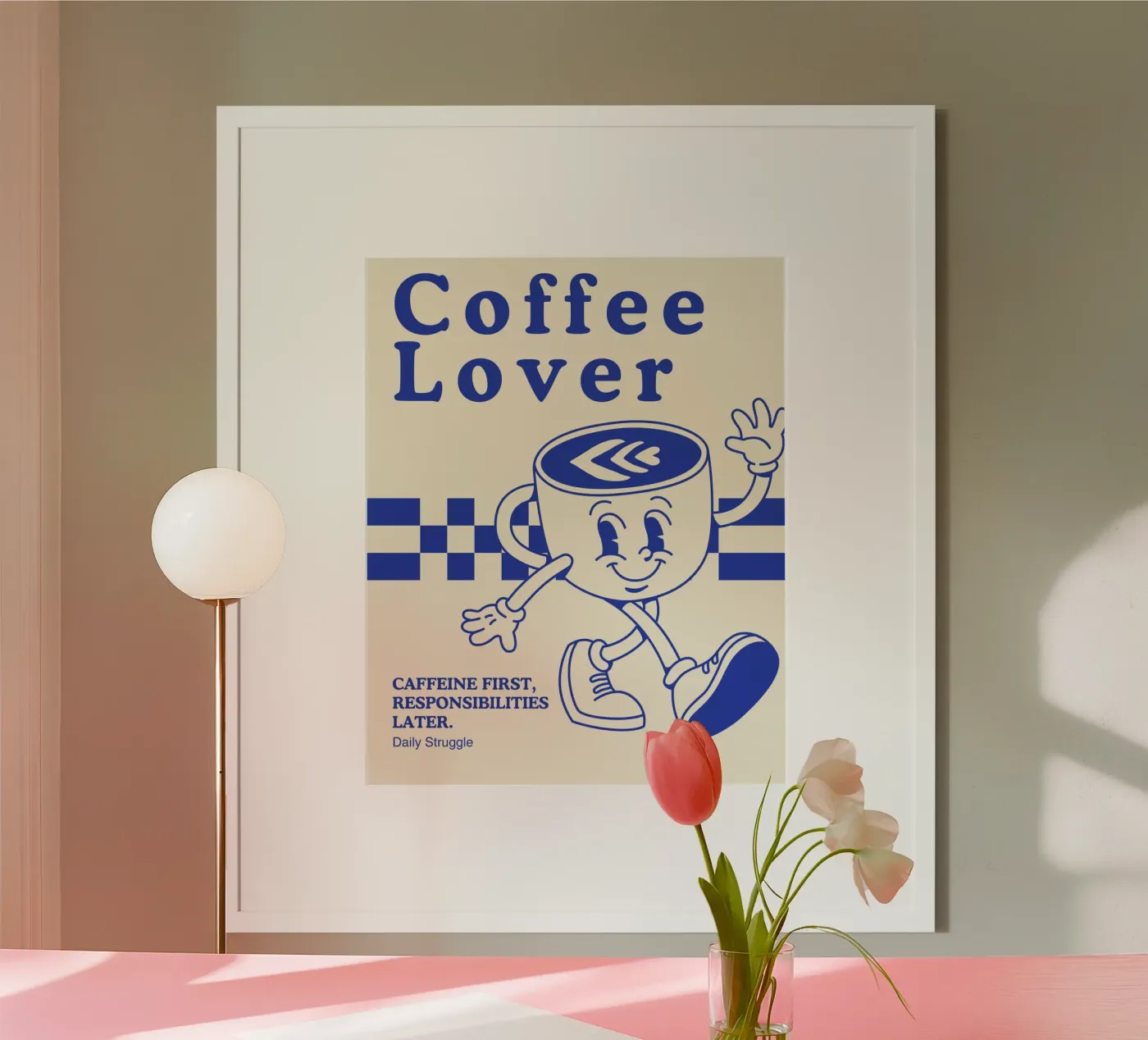 CAFFEINE FIRST poster van COFFEE CLUB