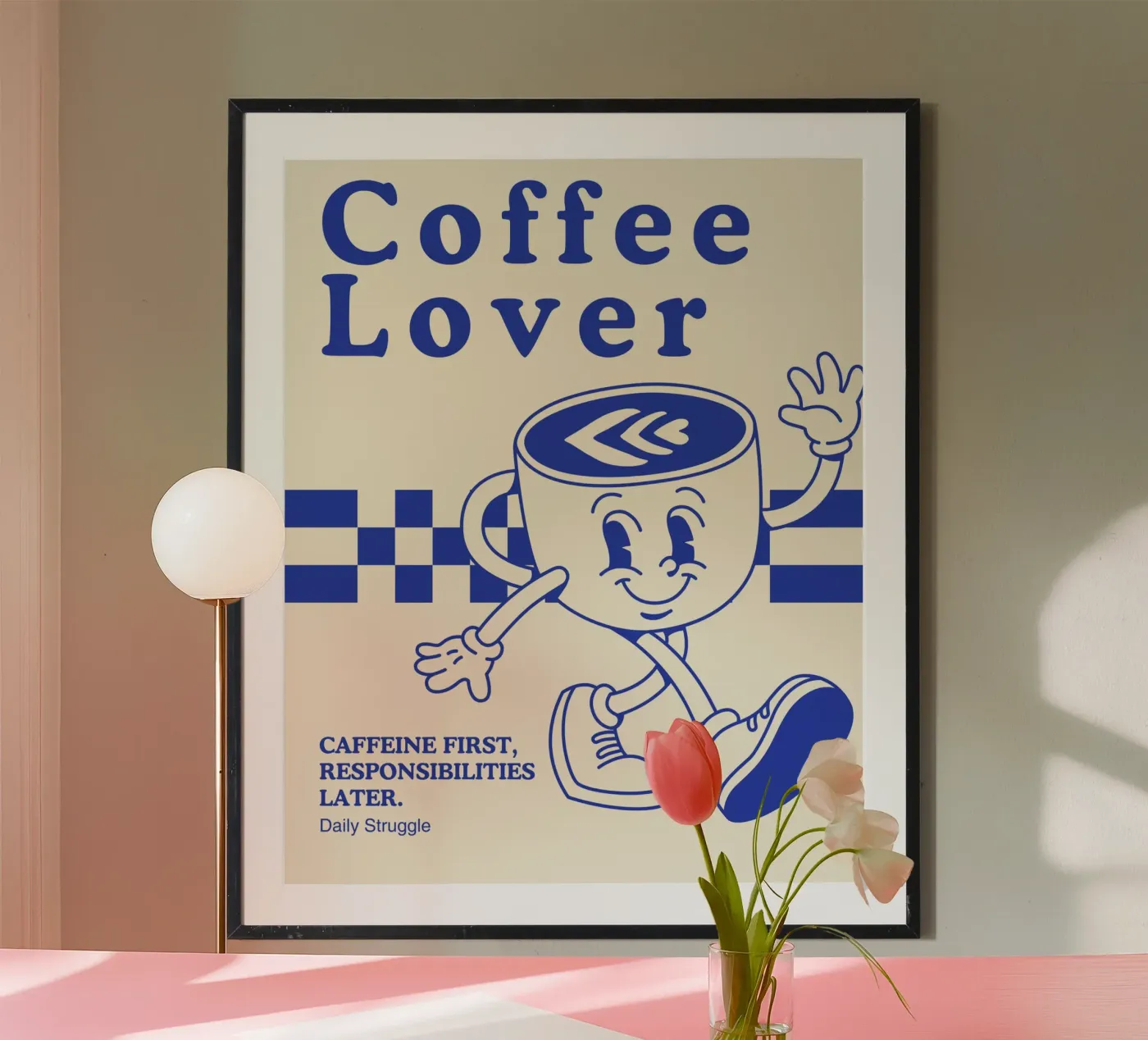 CAFFEINE FIRST poster van COFFEE CLUB