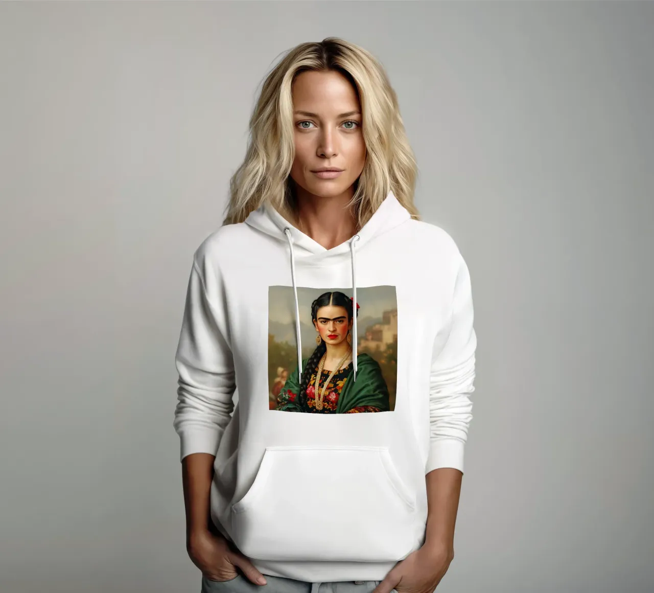 Frida, l'anima del Messico felpa con cappuccio da Carinaprint
