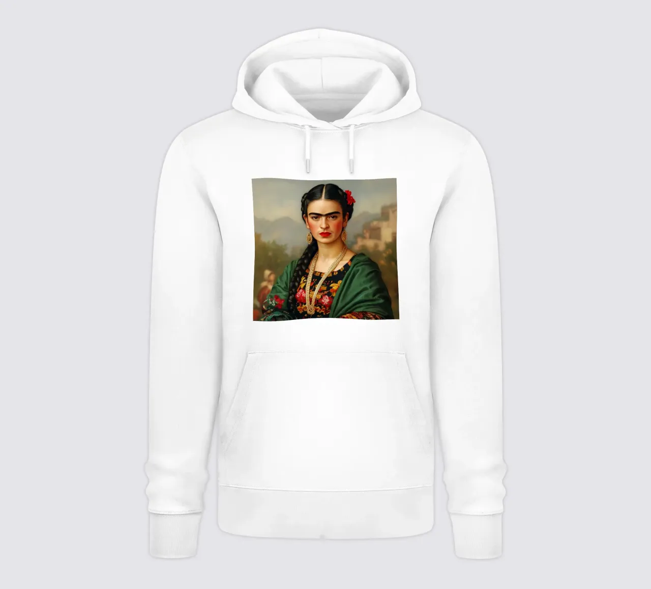 Frida, l'anima del Messico felpa con cappuccio da Carinaprint