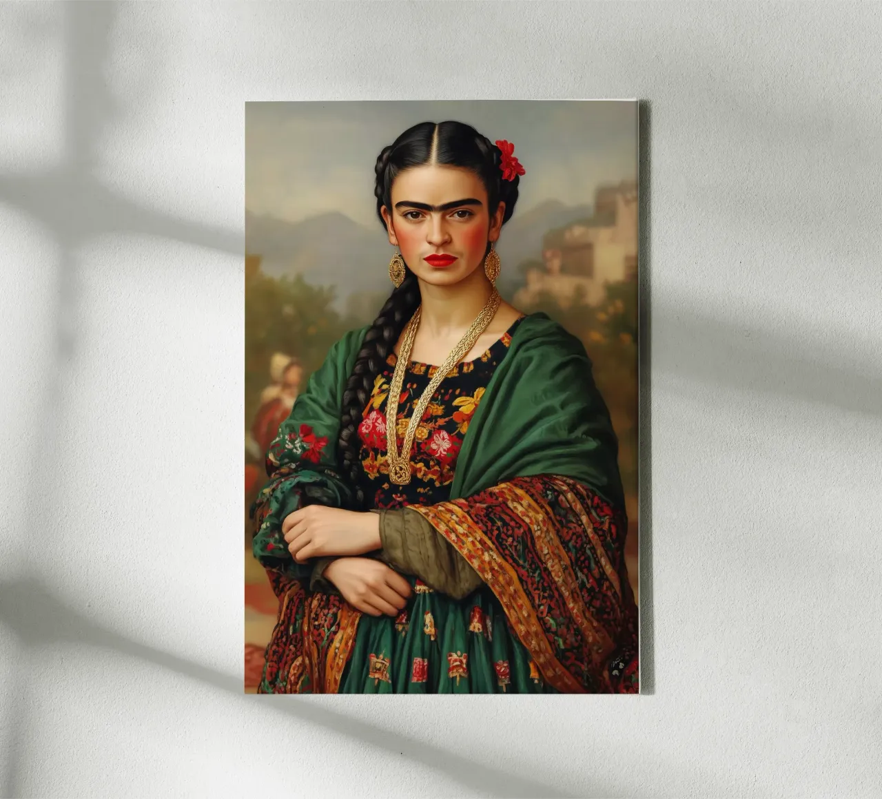 Frida, l'anima del Messico tela con Cornice a cassetta da Carinaprint