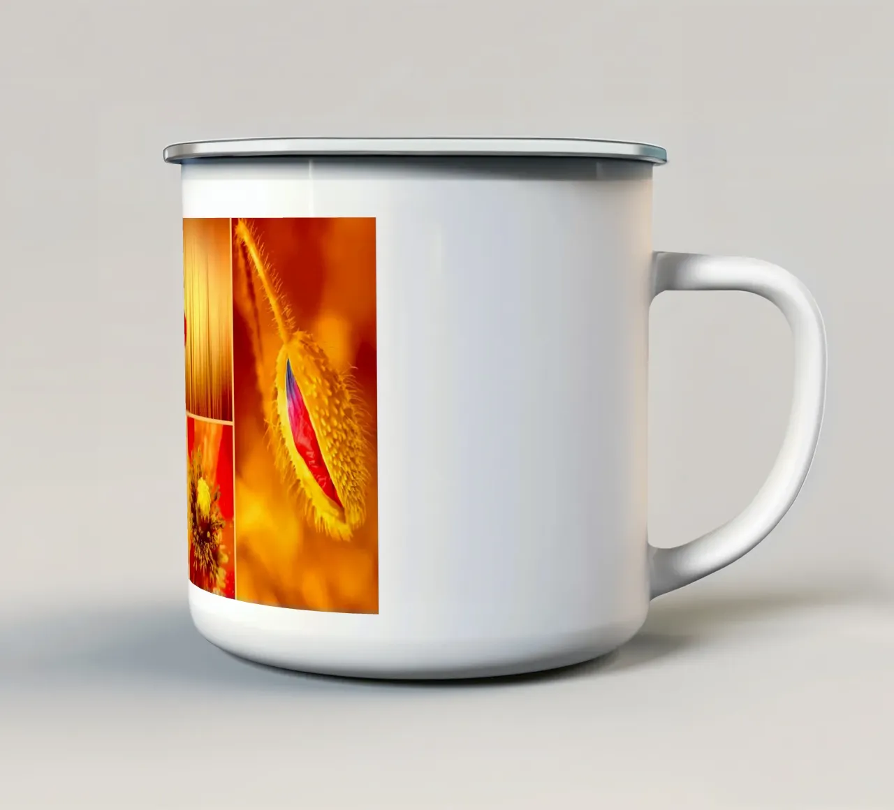 Papaveri tazza in smalto da Atteloi