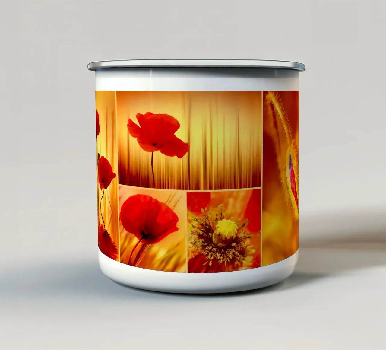 Papaveri tazza in smalto da Atteloi