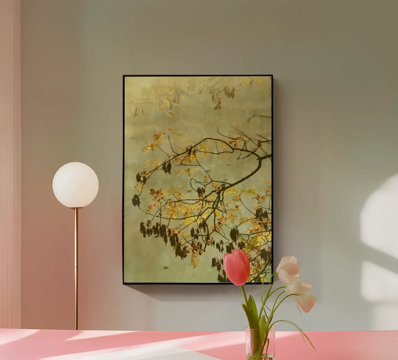 Goldbranch acrylic glass by ArtSkratches