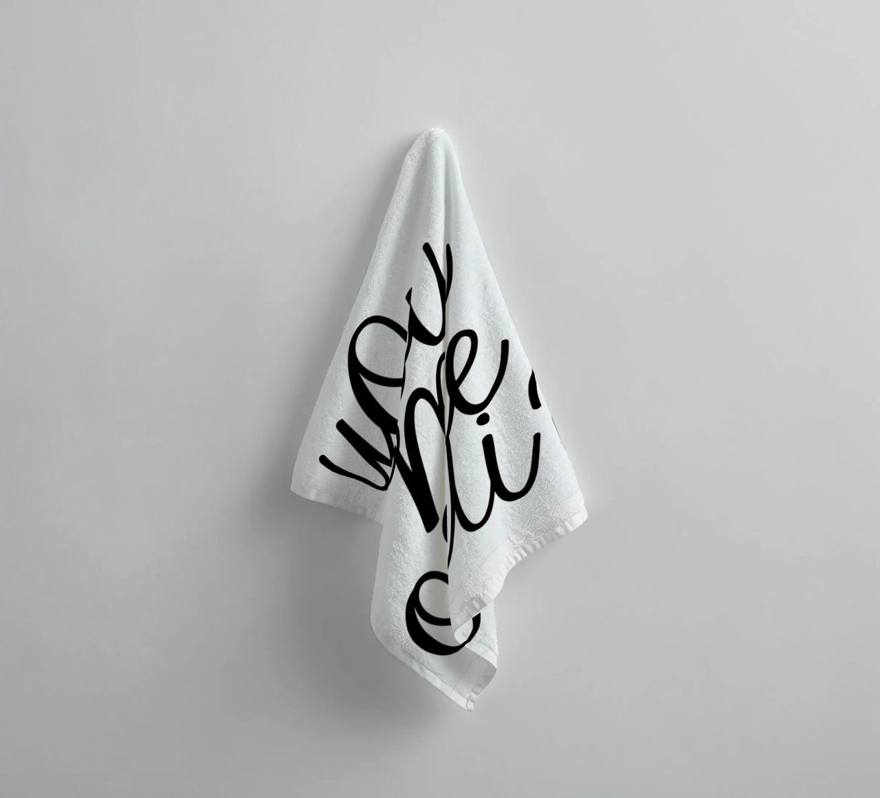 You Me Oui typography print Handtuch von Honeymoon Hotel