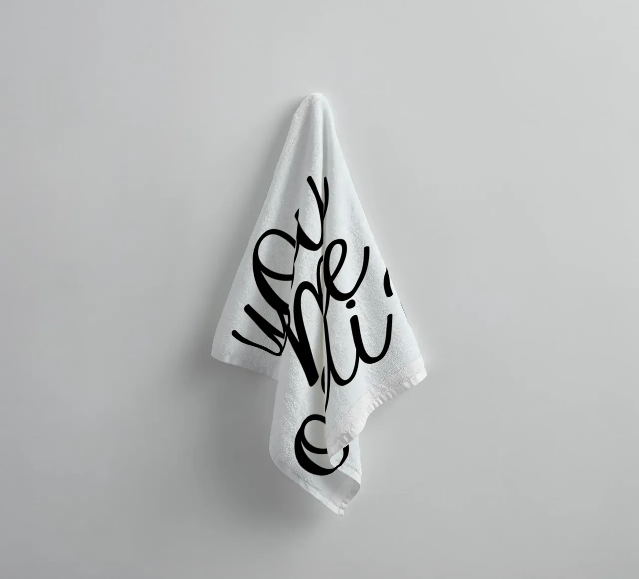 You Me Oui typography print Handtuch von Honeymoon Hotel