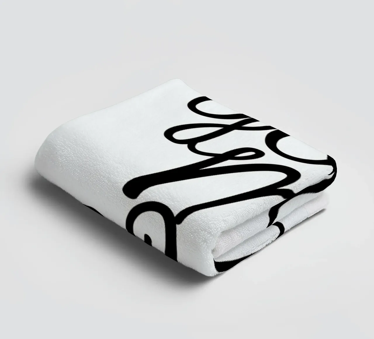 You Me Oui typography print Handtuch von Honeymoon Hotel