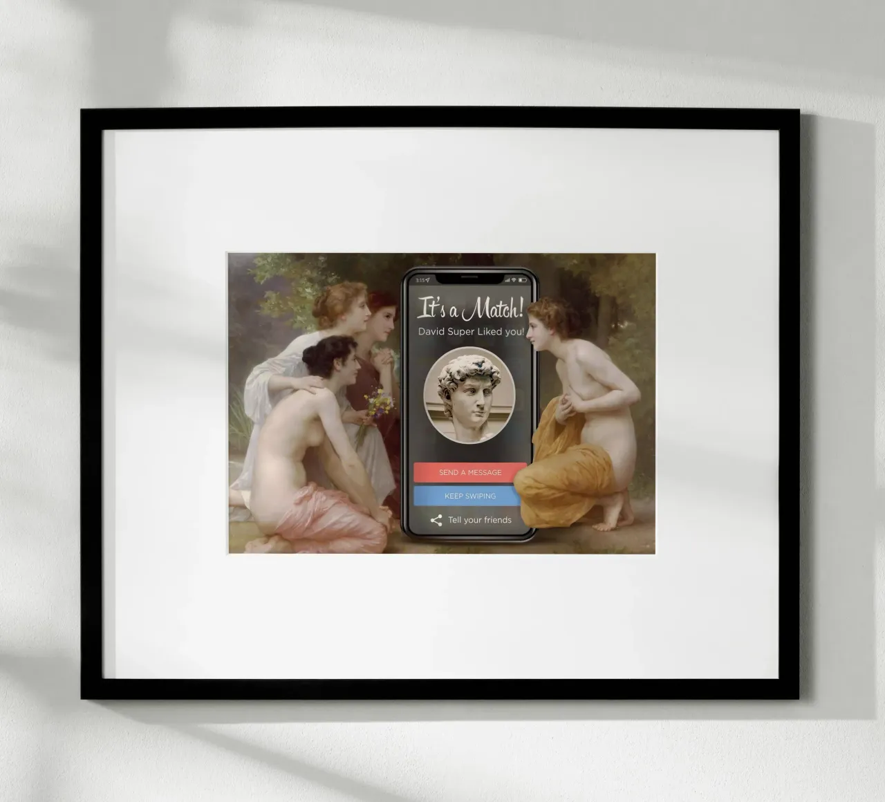 David Match poster con telaio in plastica da Dikhotomy