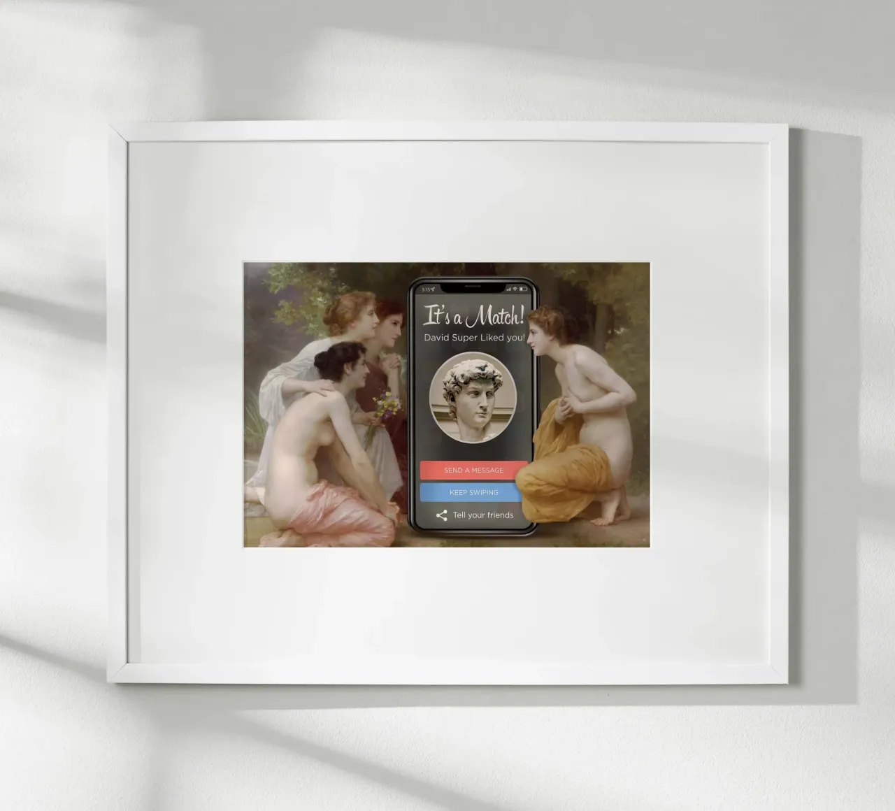David Match poster con telaio in plastica da Dikhotomy