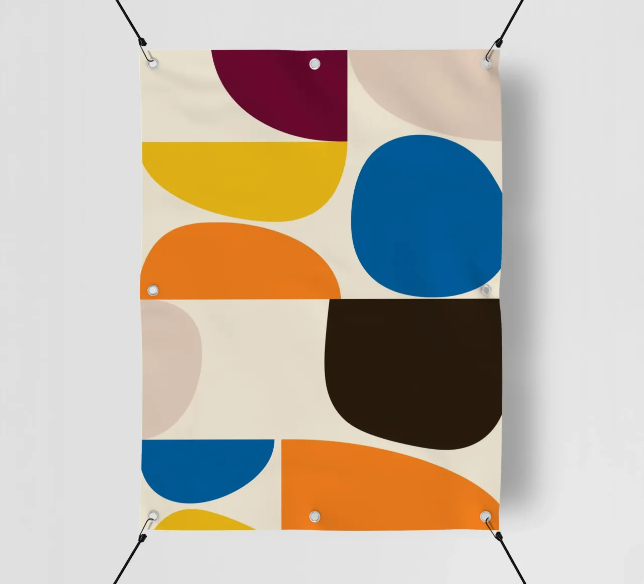 Mid-Century Color Blocks telo in pvc da brunaeuflauzino