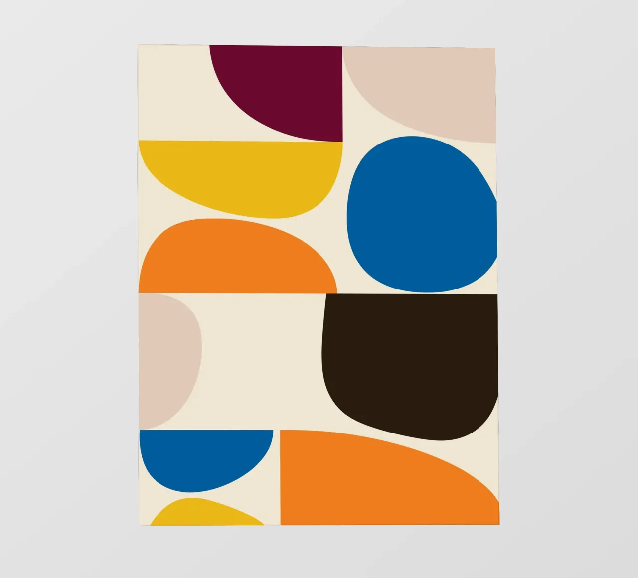 Mid-Century Color Blocks telo in pvc da brunaeuflauzino