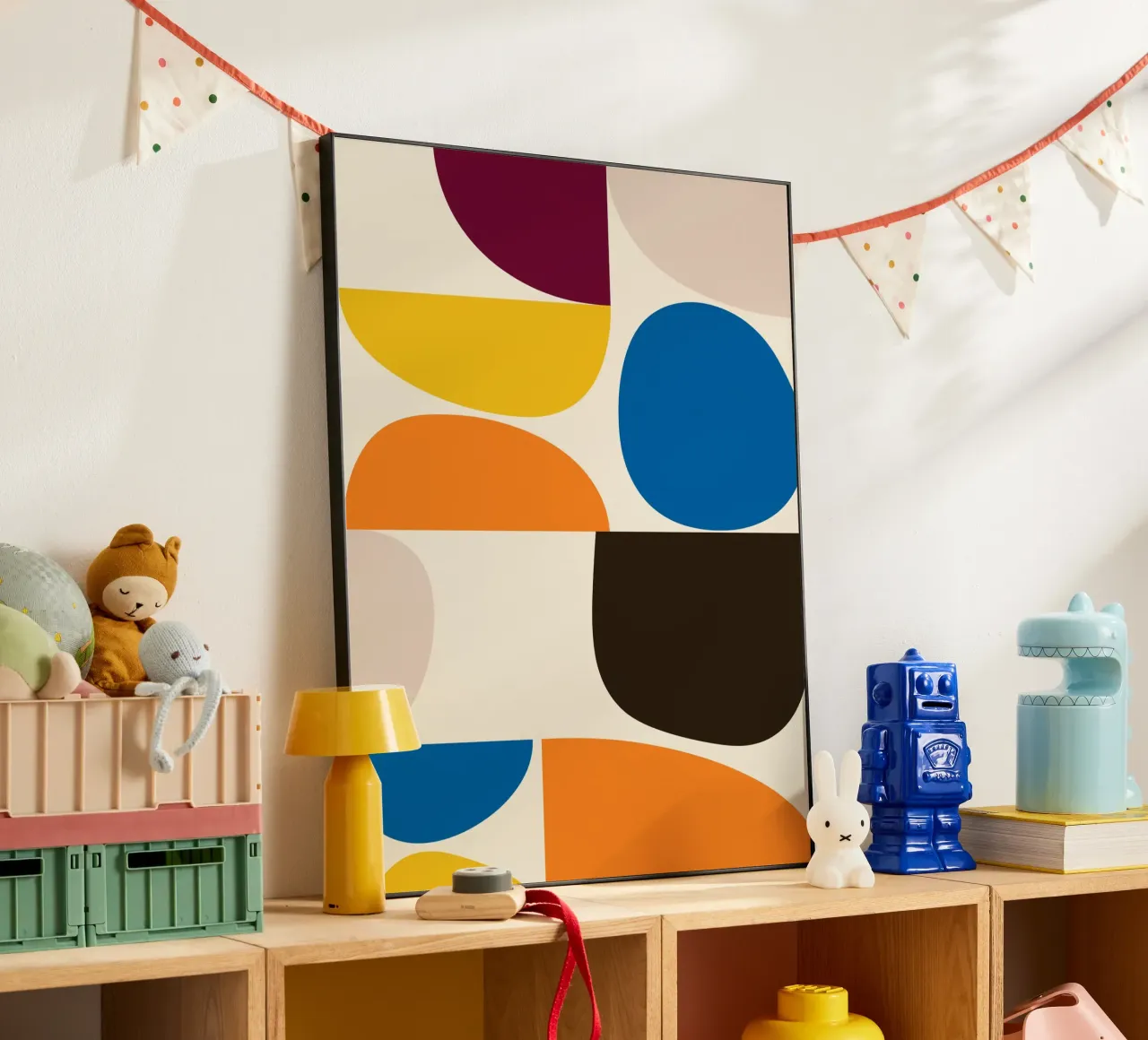 Mid-Century Color Blocks alluminio dibond da brunaeuflauzino