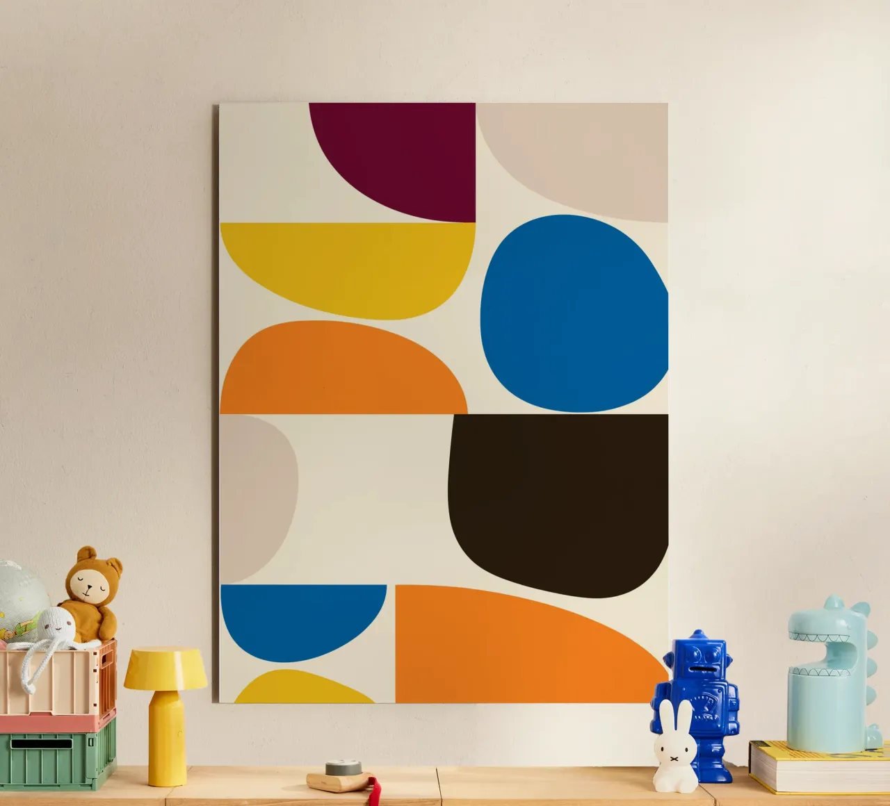 Mid-Century Color Blocks alluminio dibond da brunaeuflauzino