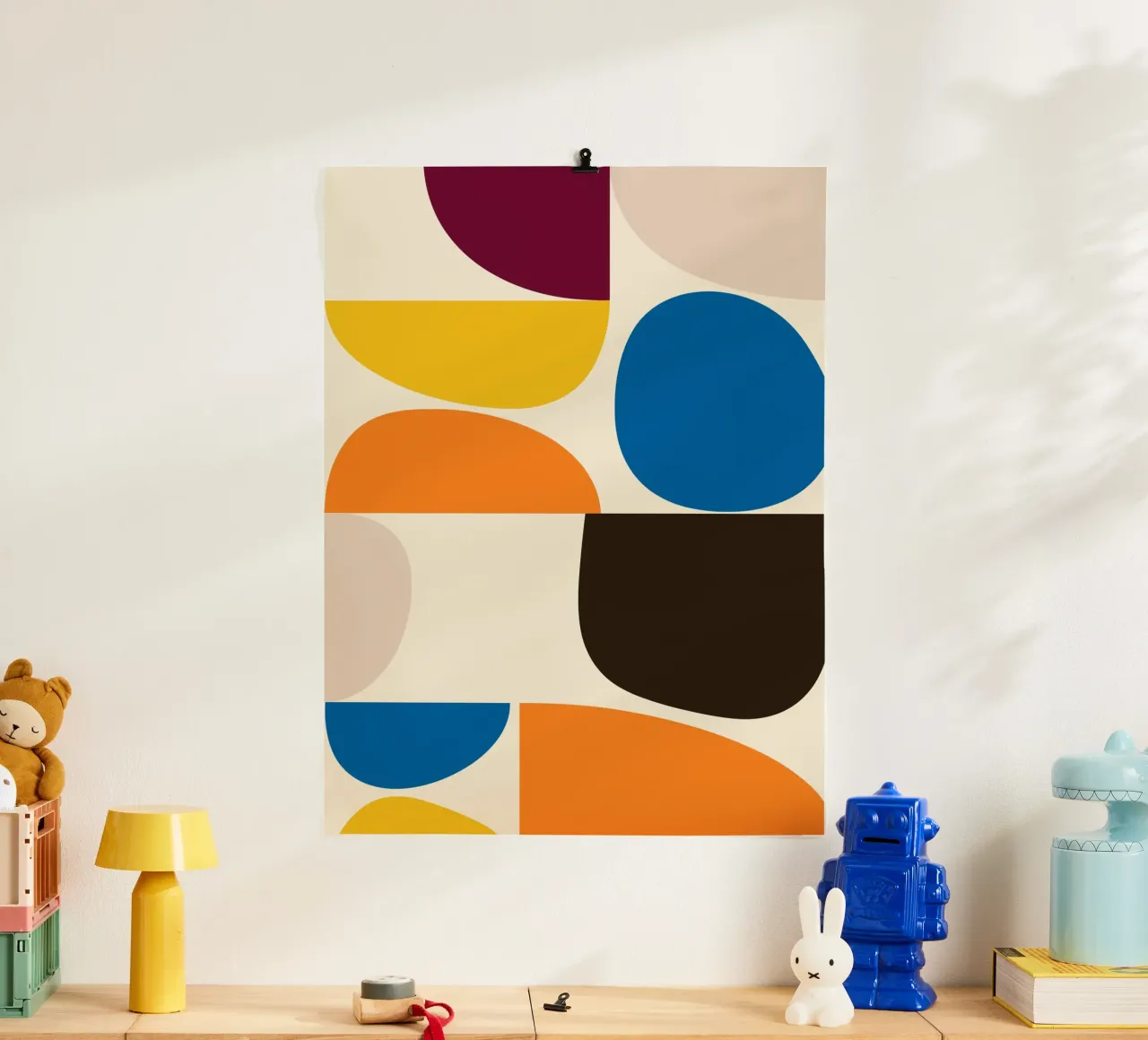 Mid-Century Color Blocks carta hahnemühle da brunaeuflauzino