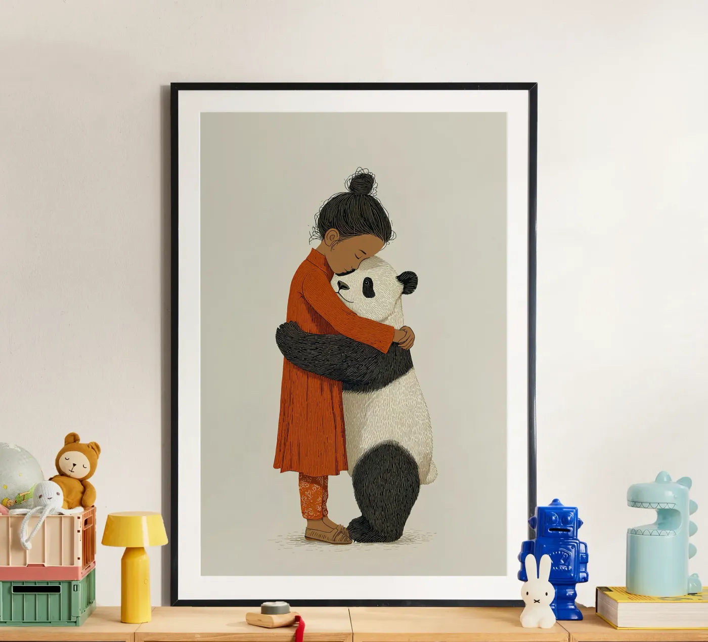 Ragazza e panda poster da Fearless Friends