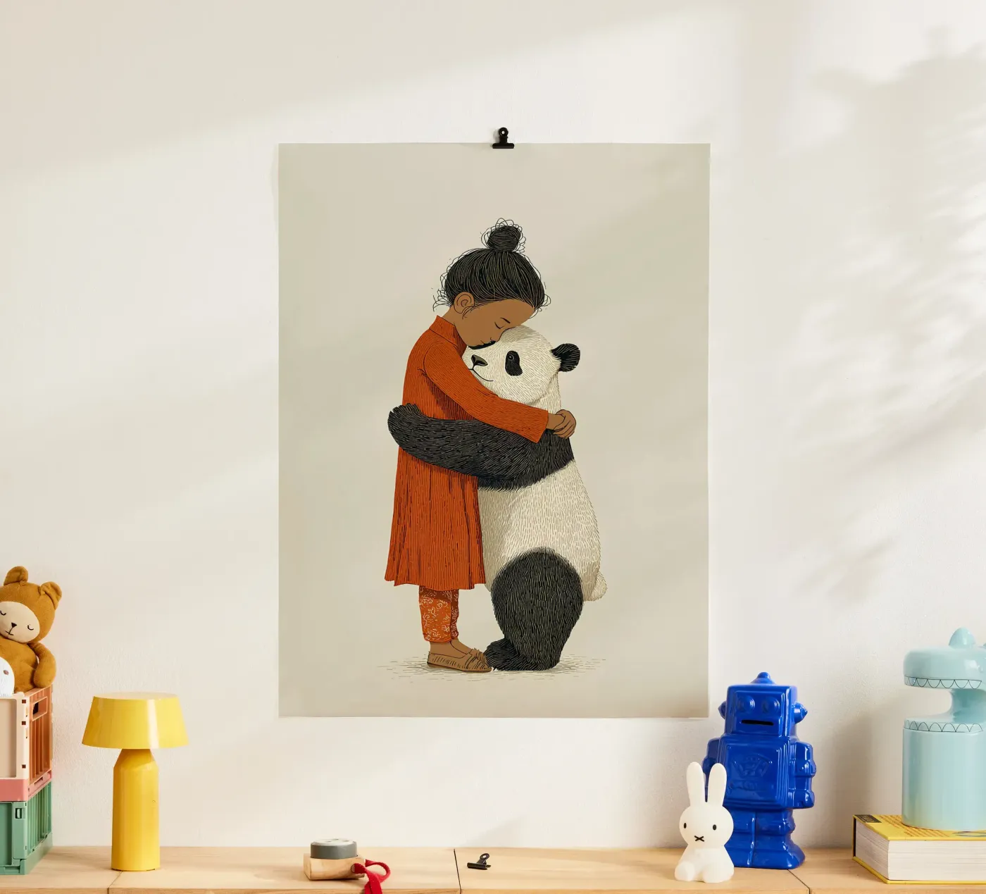 Ragazza e panda poster da Fearless Friends