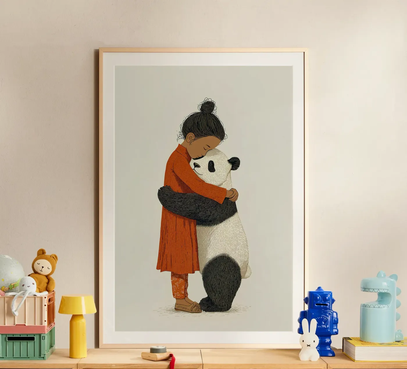 Ragazza e panda poster da Fearless Friends
