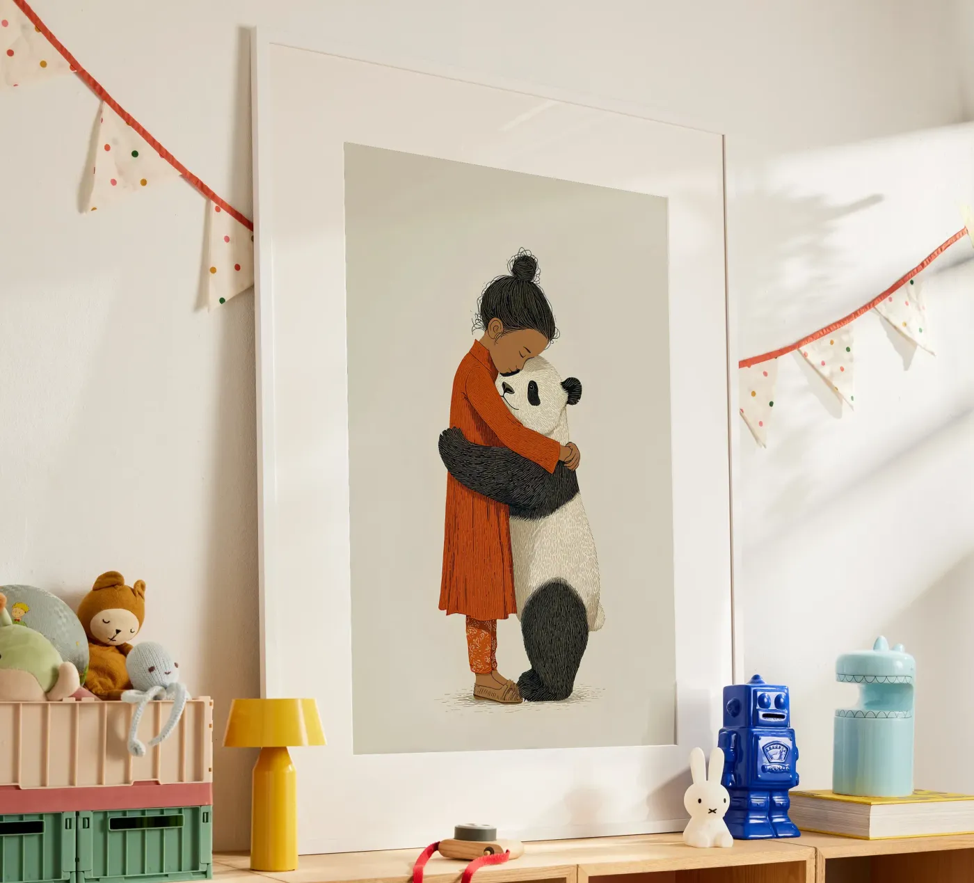 Ragazza e panda poster da Fearless Friends