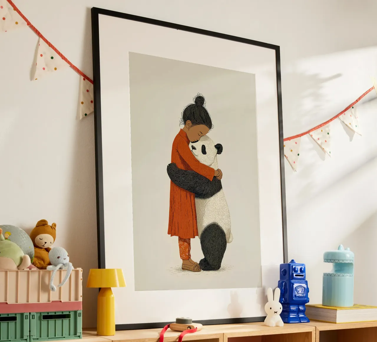 Ragazza e panda poster da Fearless Friends