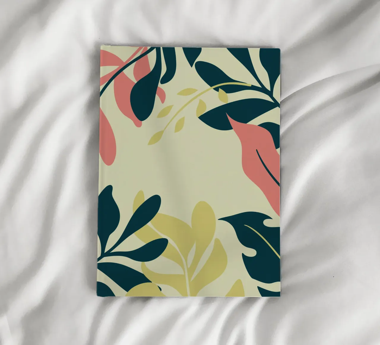 Leaf Illustration with Abstract and Elegant Style notebook by SPECIAL FLOWER PATTERNS