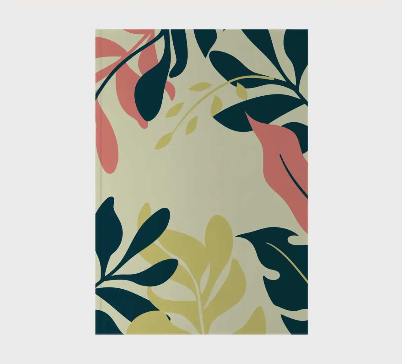 Leaf Illustration with Abstract and Elegant Style notebook by SPECIAL FLOWER PATTERNS