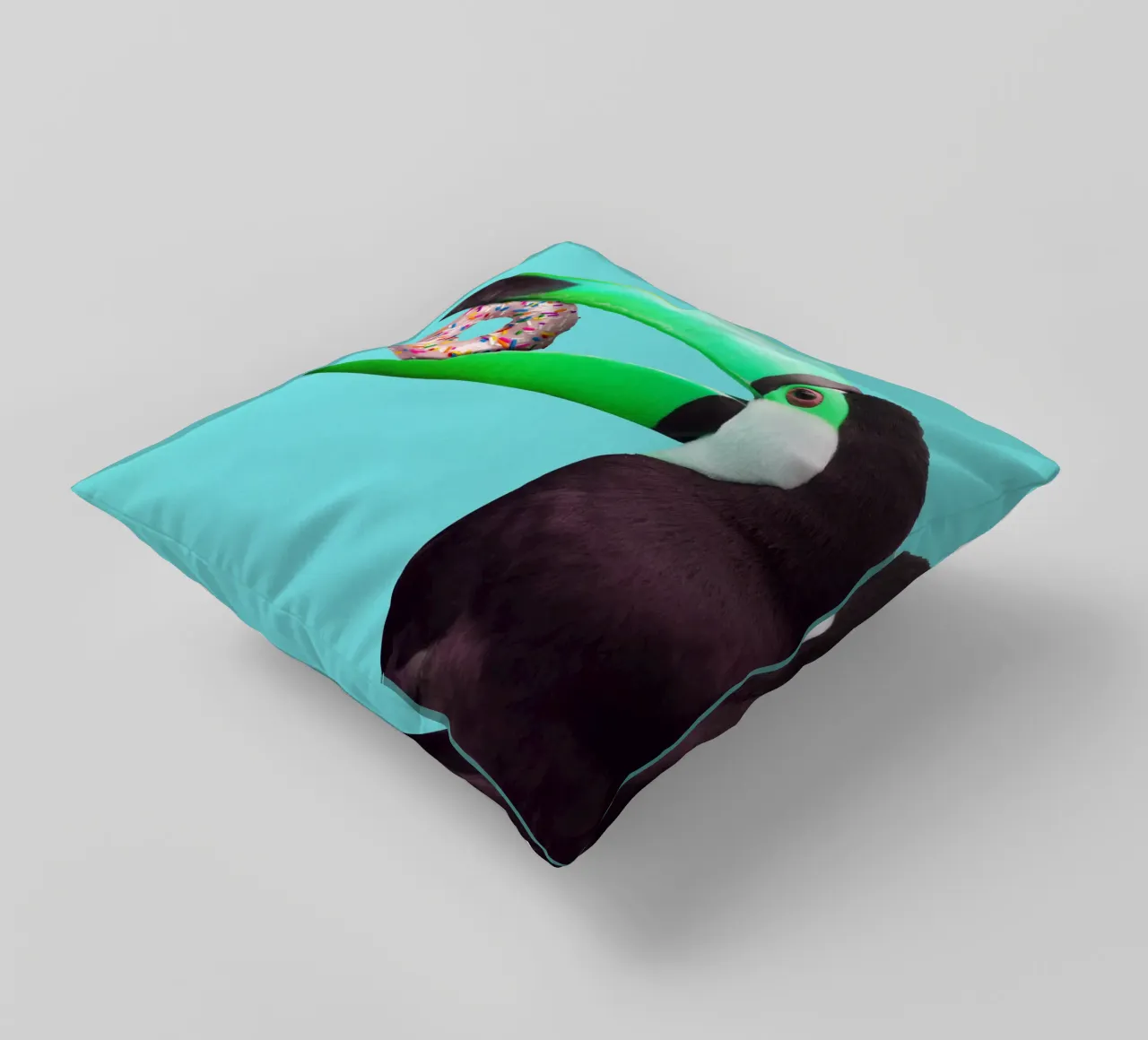 Donut toucan cuscino da Dikhotomy