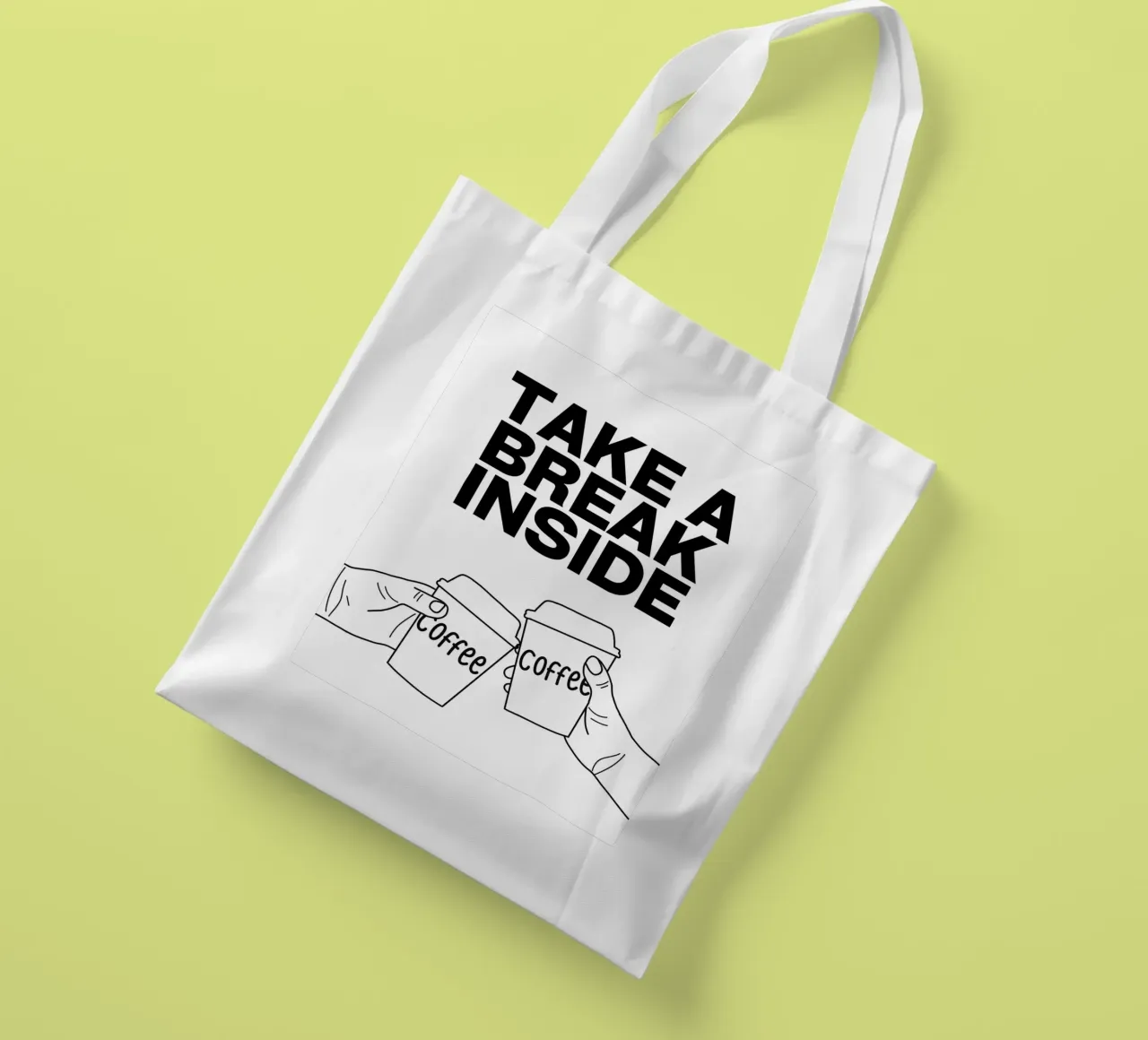 TAKE A BREAK INSIDE borsa in juta da COFFEE CLUB