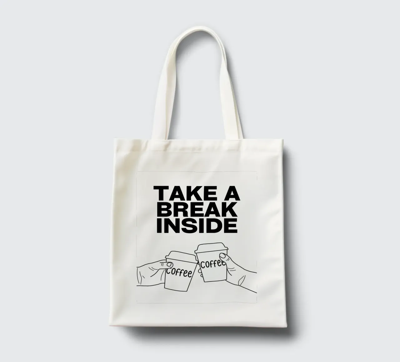 TAKE A BREAK INSIDE borsa in juta da COFFEE CLUB