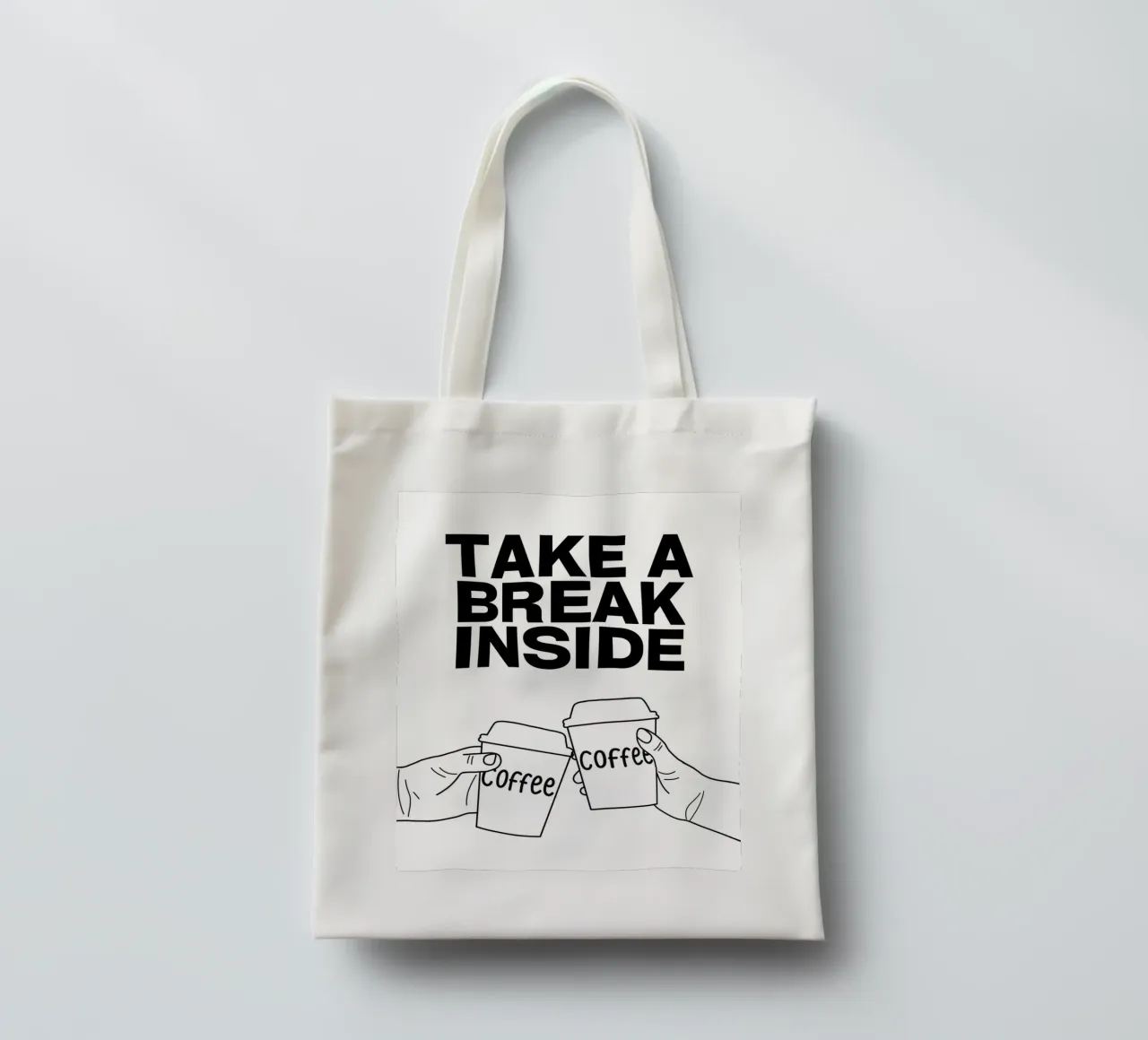 TAKE A BREAK INSIDE borsa in juta da COFFEE CLUB