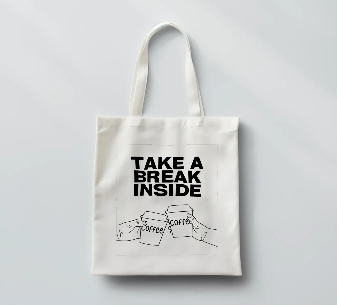 TAKE A BREAK INSIDE borsa in juta da COFFEE CLUB