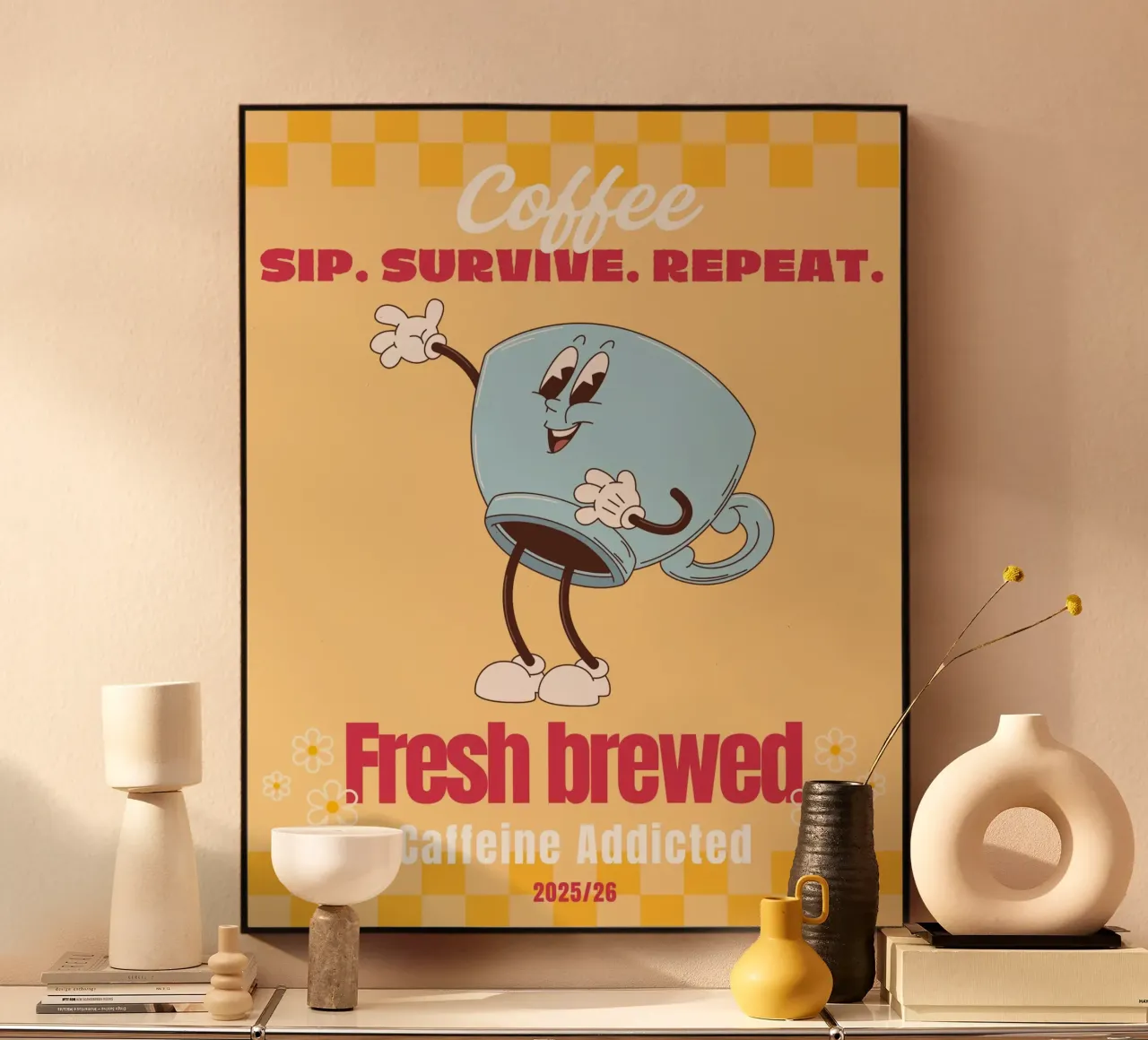 SIP. SURVIVE. REPEAT forex plate by COFFEE CLUB