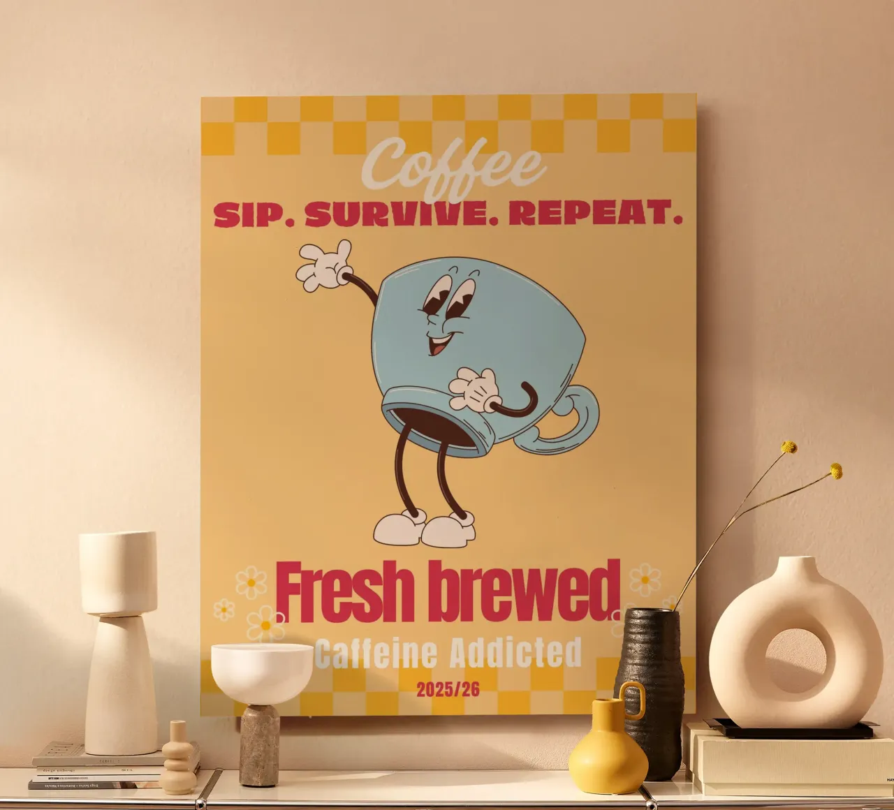 SIP. SURVIVE. REPEAT forex plate by COFFEE CLUB