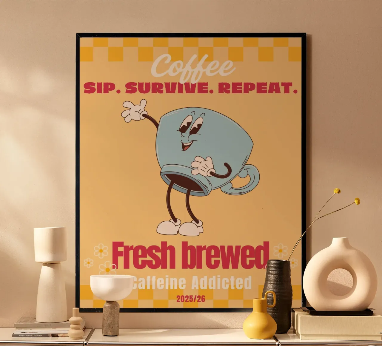 SIP. SURVIVE. REPEAT carta hahnemühle da COFFEE CLUB