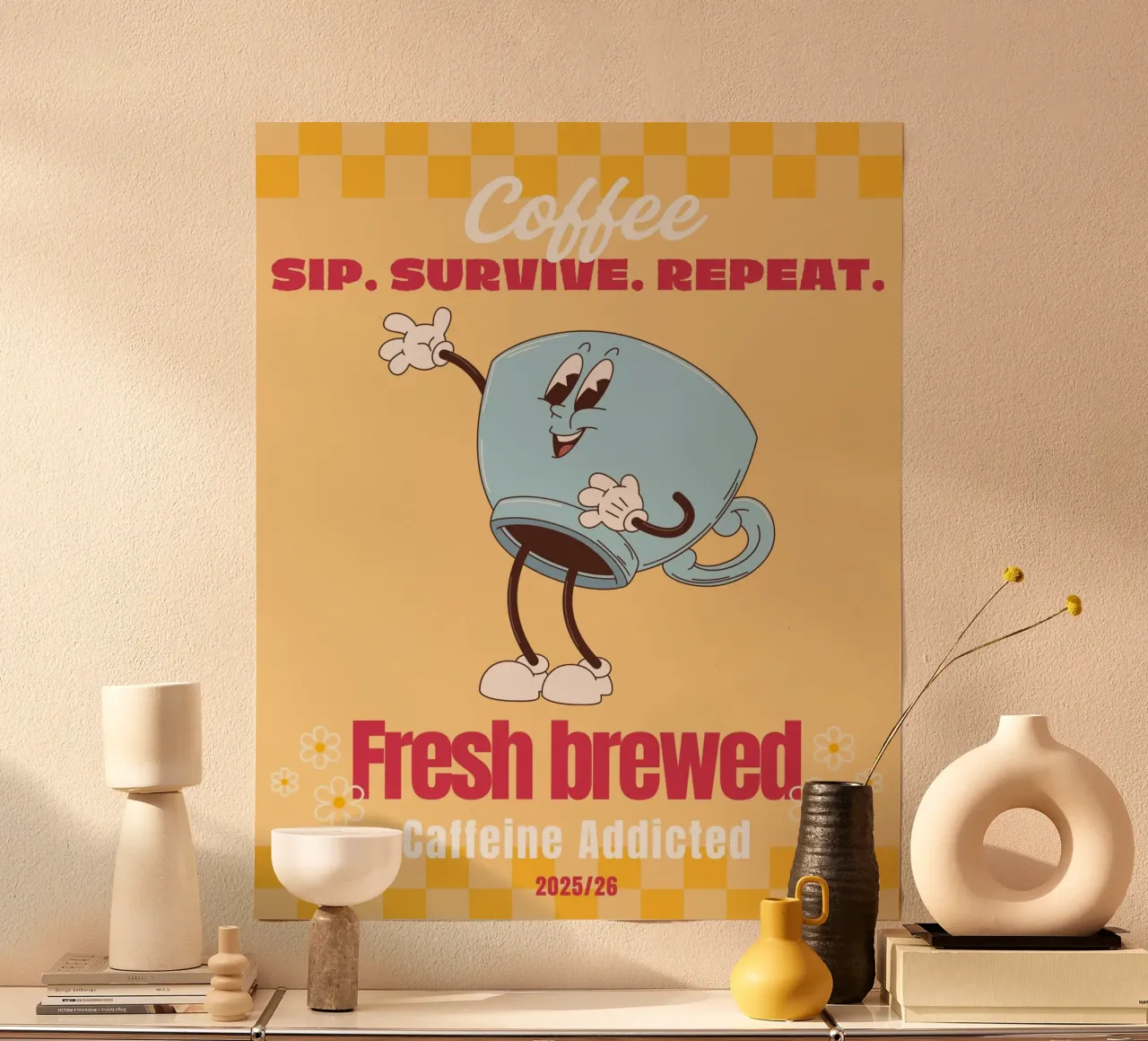 SIP. SURVIVE. REPEAT carta hahnemühle da COFFEE CLUB