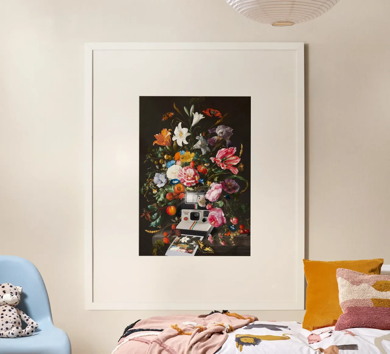 Floral Instant Photo poster con telaio in alluminio da Dikhotomy
