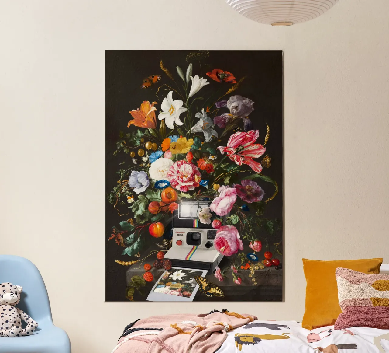 Floral Instant Photo poster con telaio in alluminio da Dikhotomy