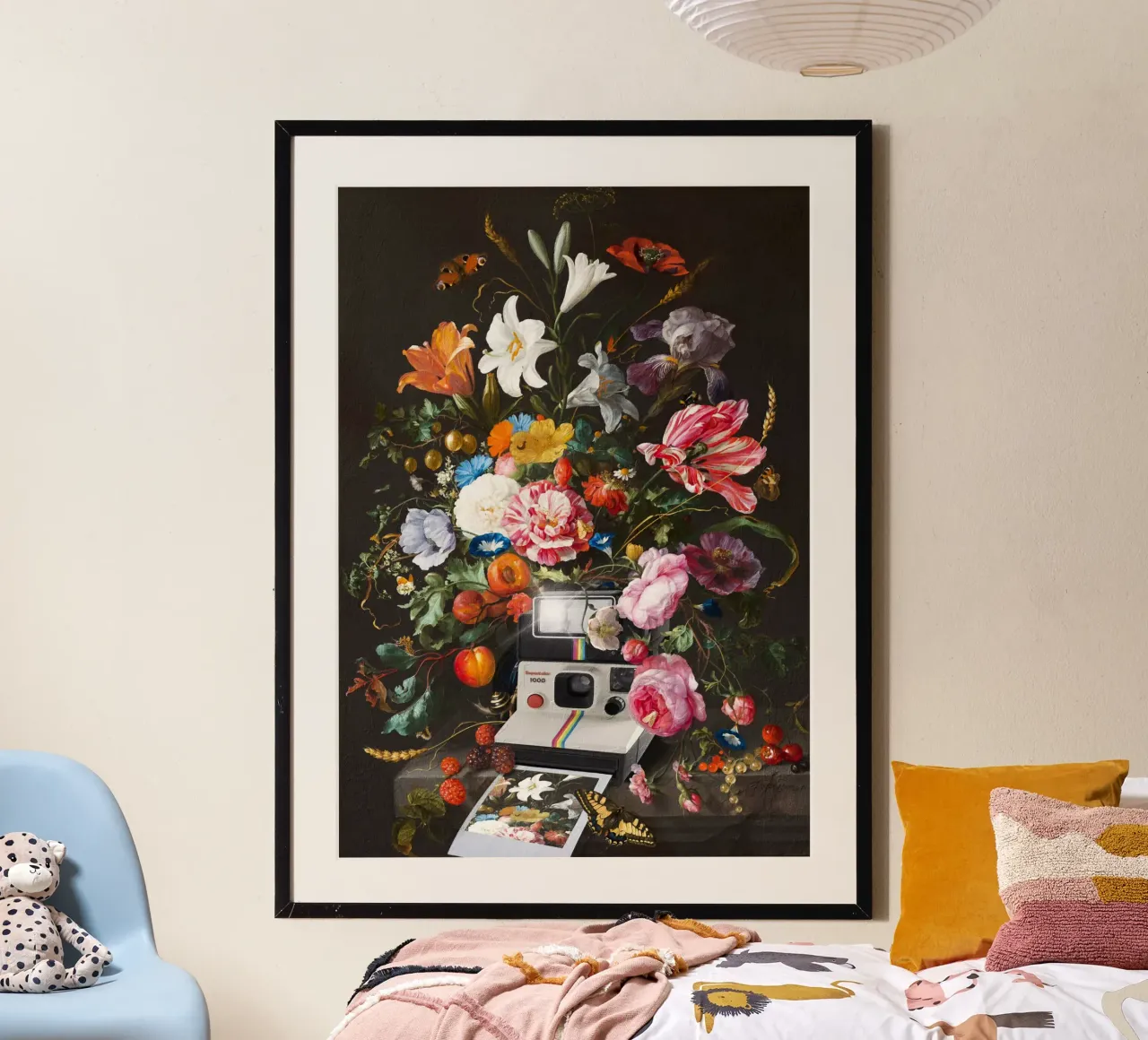 Floral Instant Photo poster con telaio in alluminio da Dikhotomy