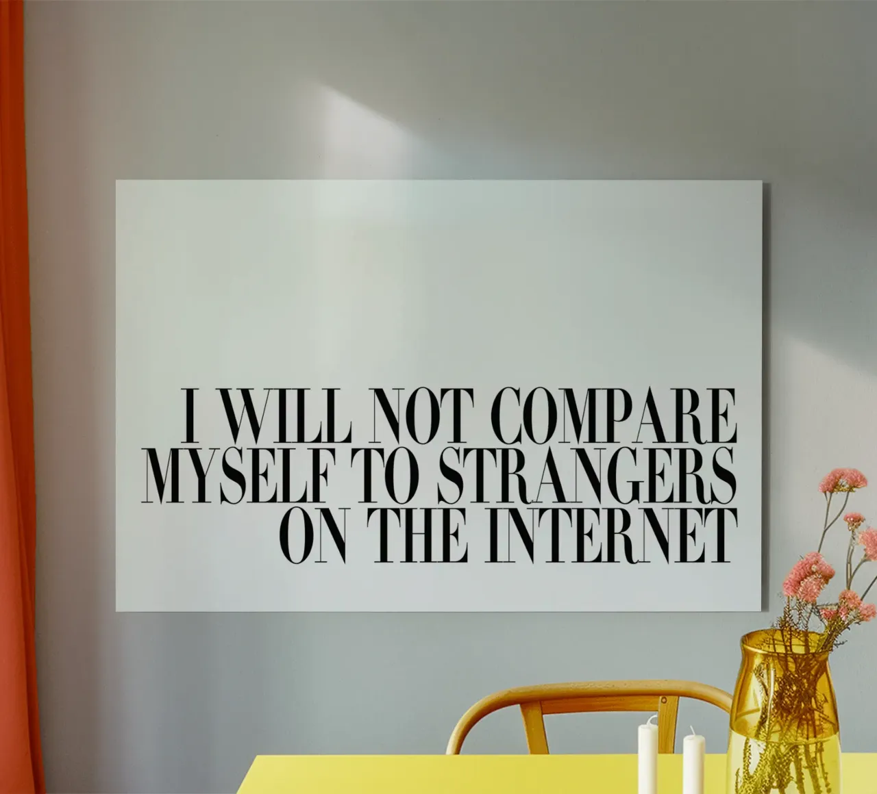 I Will Not Compare alluminio dibond da Honeymoon Hotel