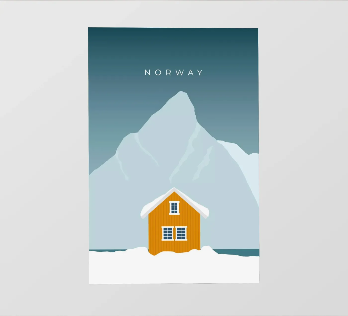 Norway pellicola backlit da minimalist designs
