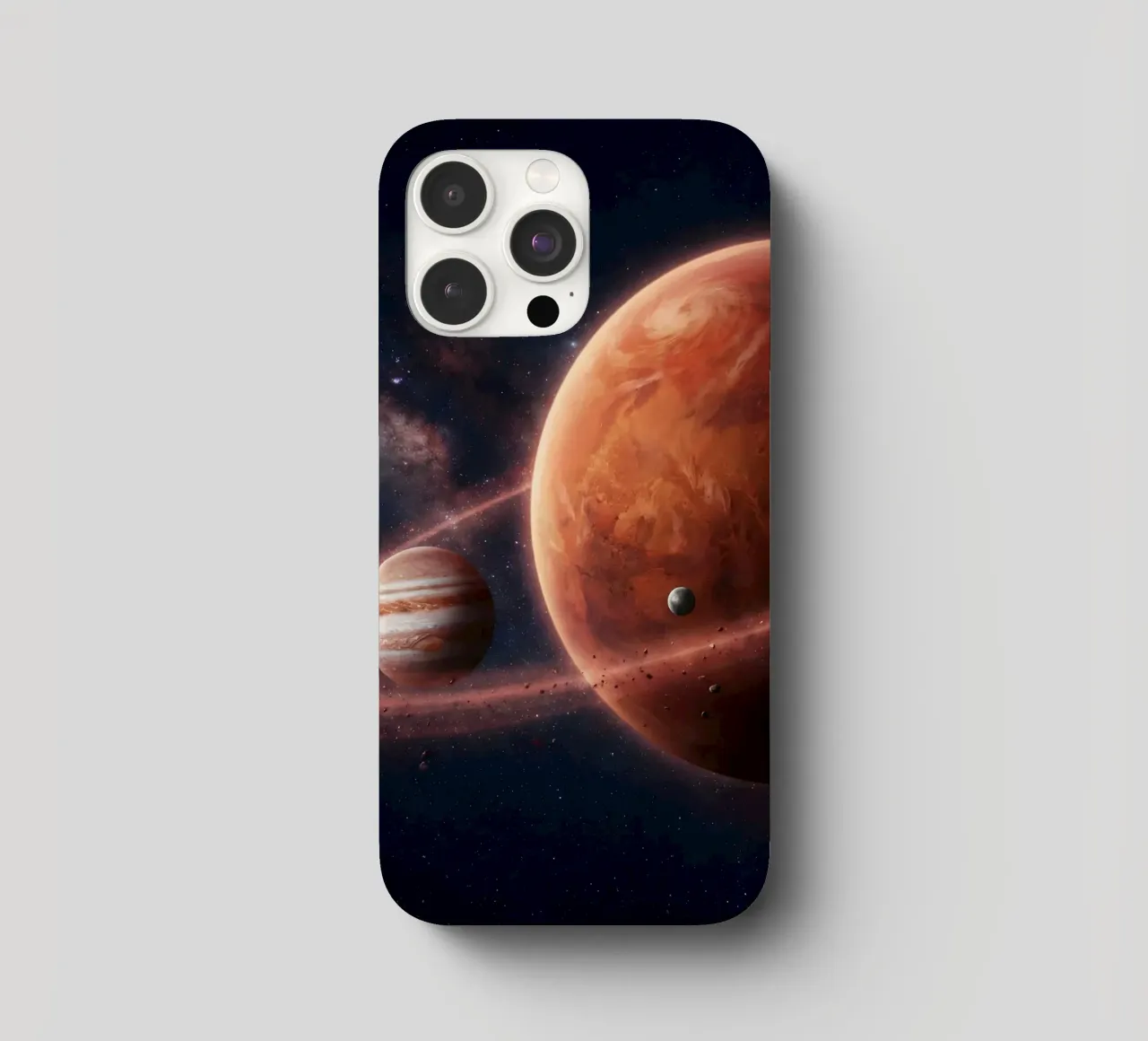 Epic Planetary Alignment in Deep Space Art iphone case by Cosmic Reverie Studio