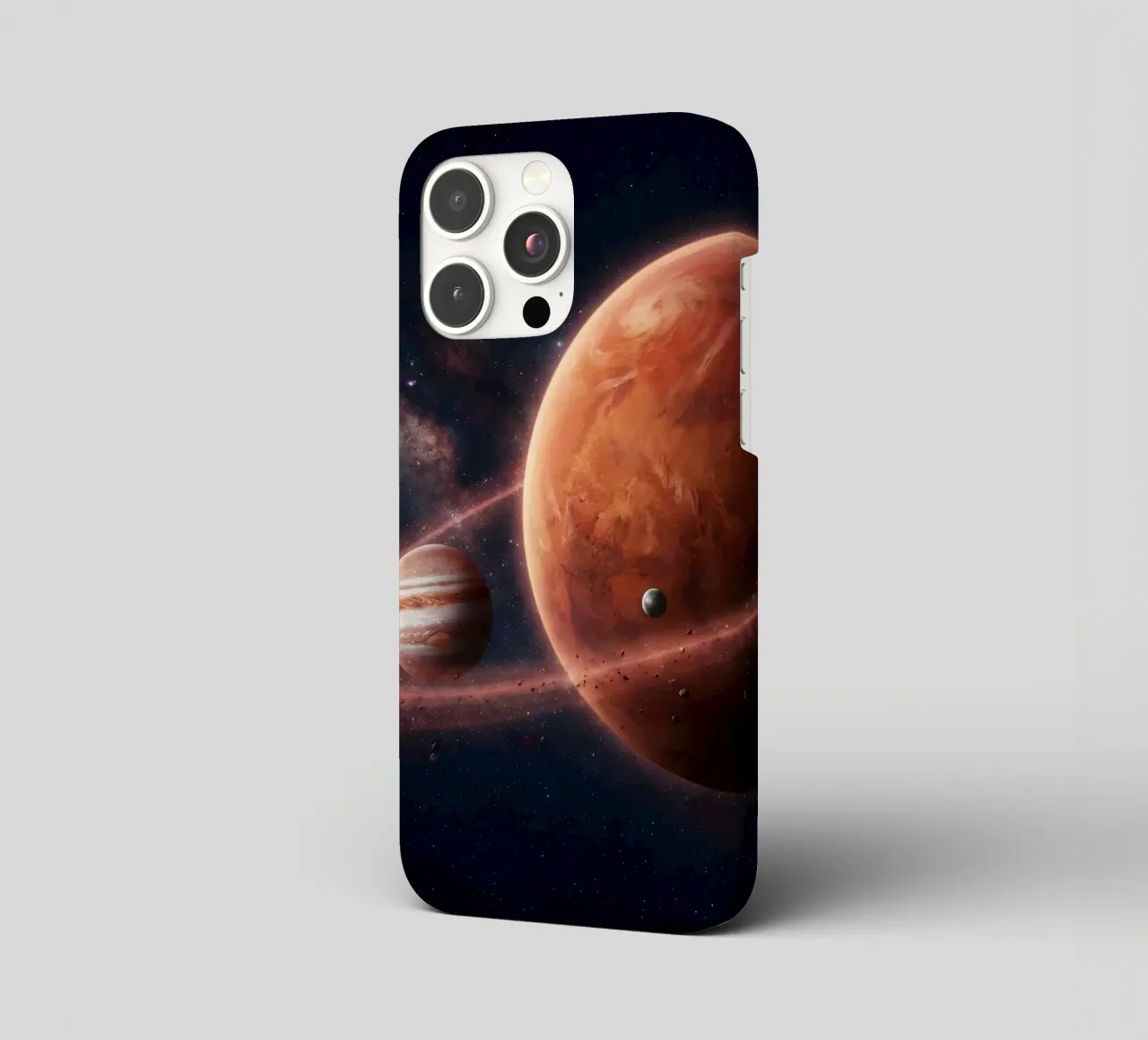 Epic Planetary Alignment in Deep Space Art iphone case by Cosmic Reverie Studio