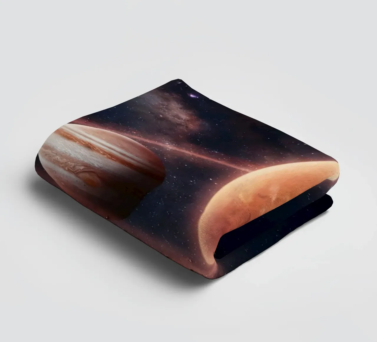 Epic Planetary Alignment in Deep Space Art towel by Cosmic Reverie Studio