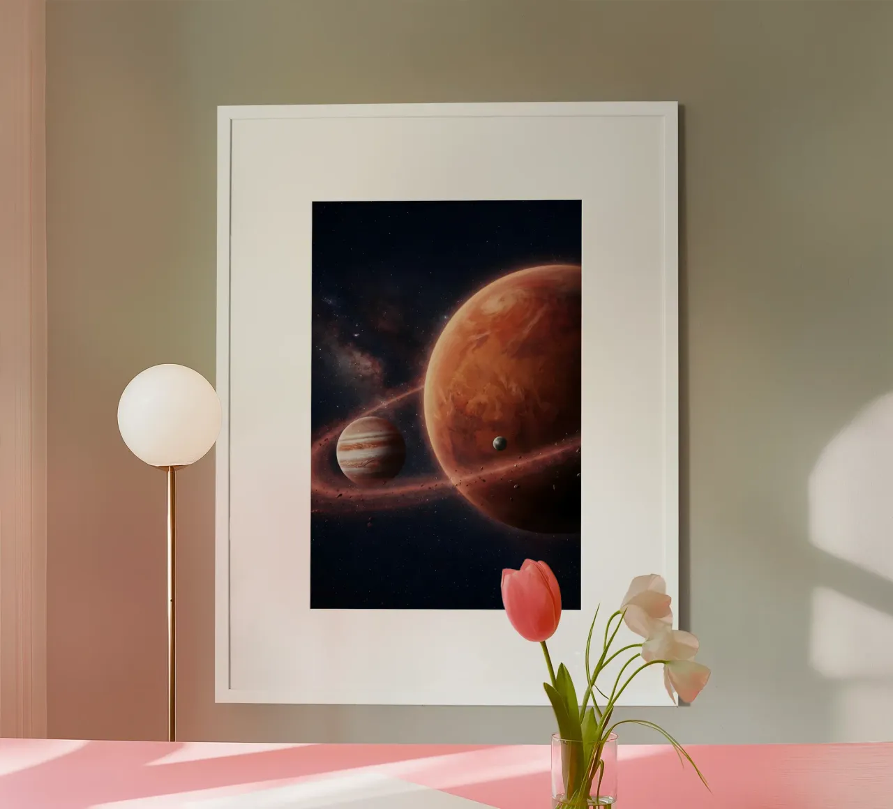 Epic Planetary Alignment in Deep Space Art hahnemühle by Cosmic Reverie Studio