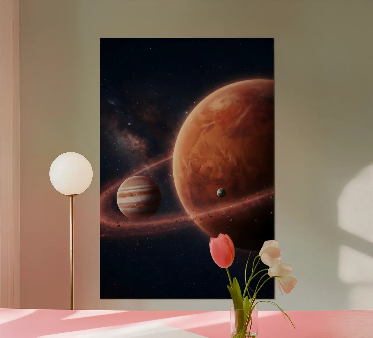 Epic Planetary Alignment in Deep Space Art hahnemühle by Cosmic Reverie Studio
