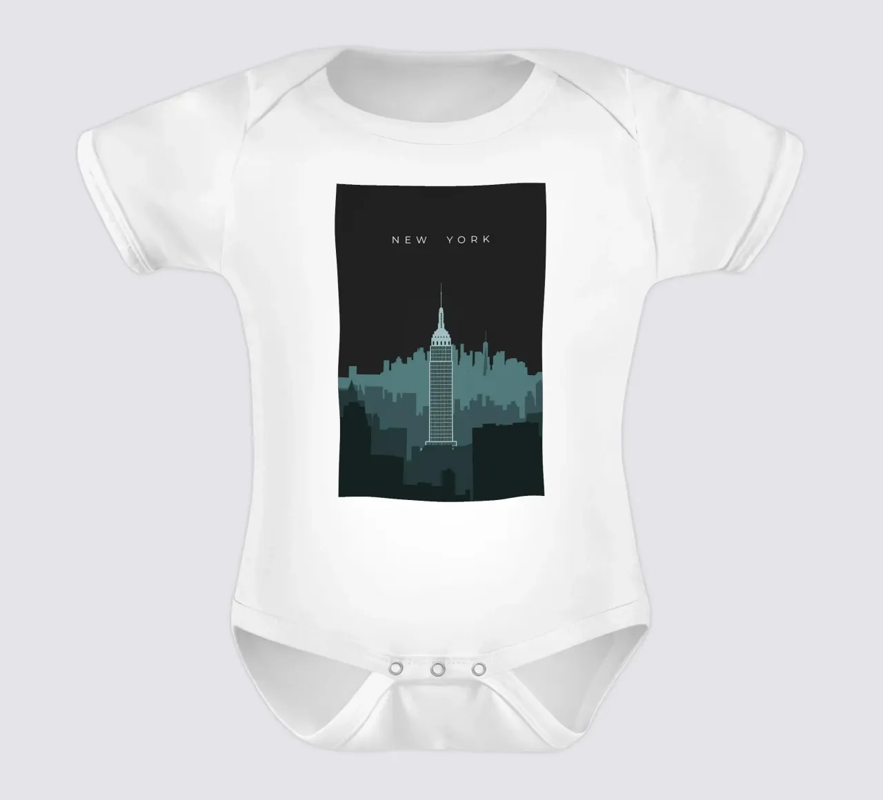 New York body neonato maniche corte da minimalist designs